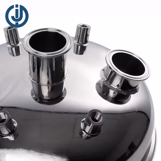 Coperchi rotondi per serbatoi non standard personalizzati sanitari in acciaio inossidabile per estrattore