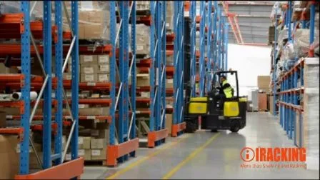 Scaffale per magazzino in metallo d'acciaio con scaffale per pallet per carichi pesanti selettivo regolabile personalizzato per soluzioni industriali (IRA)